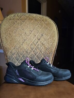 Skechers Slip-Ins Work Cabrix Yunia Sneakers Shoes Nano Toe Slip Resistant Black